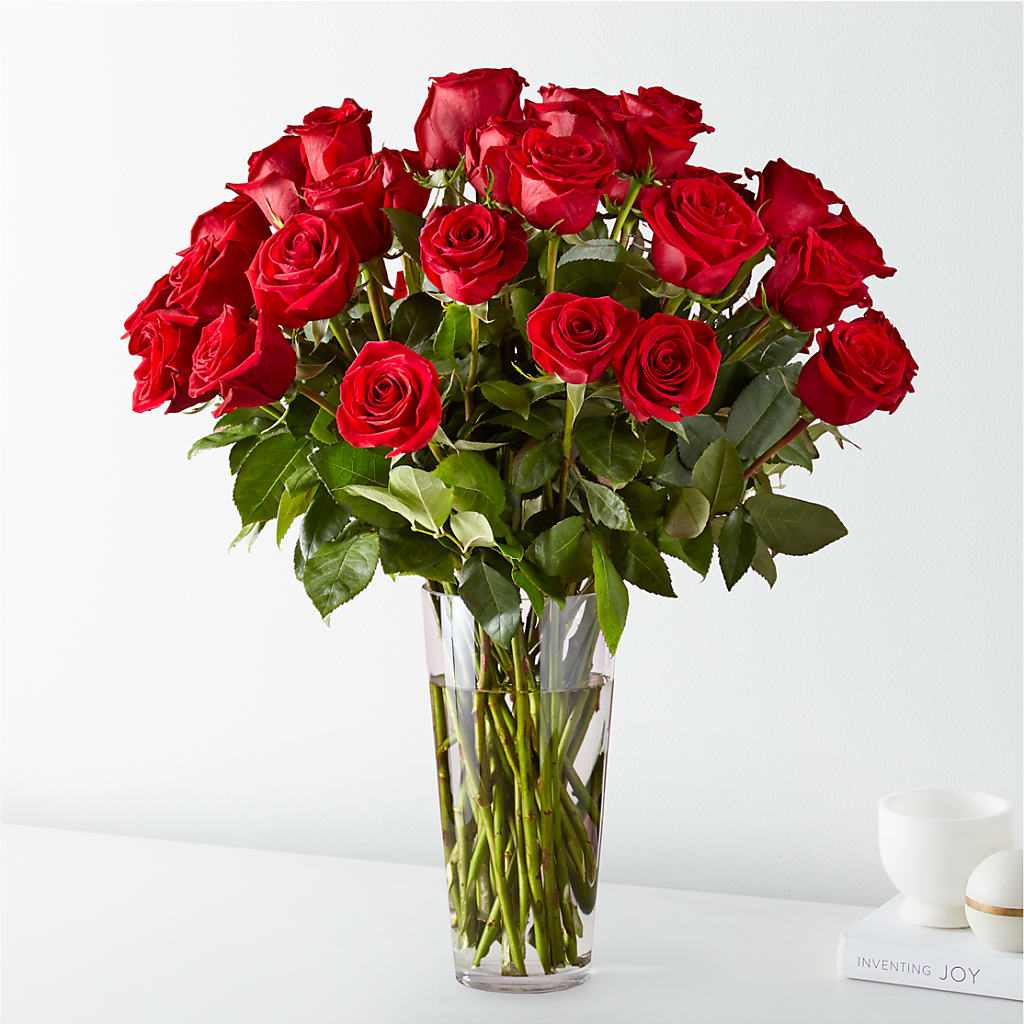 Long Stem Red Rose Bouquet – Designs By Dj, Huntington WV