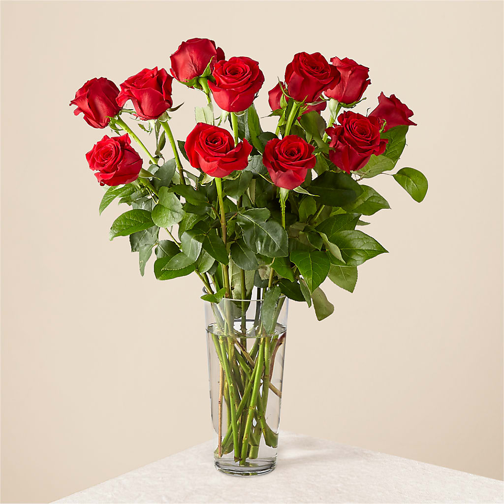 Long Stem Red Rose Bouquet – Designs By Dj, Huntington WV