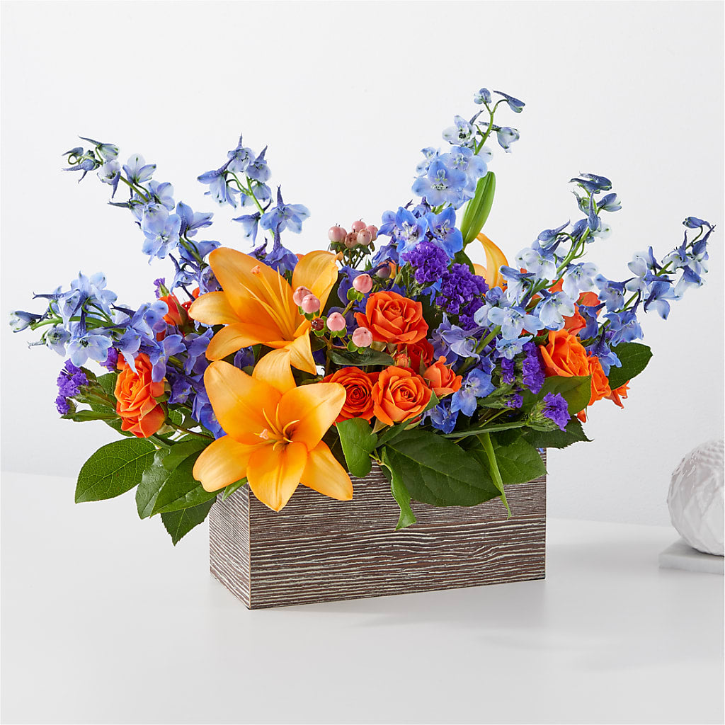 Radiant Citrus Box Bouquet – Designs By Dj, Huntington WV