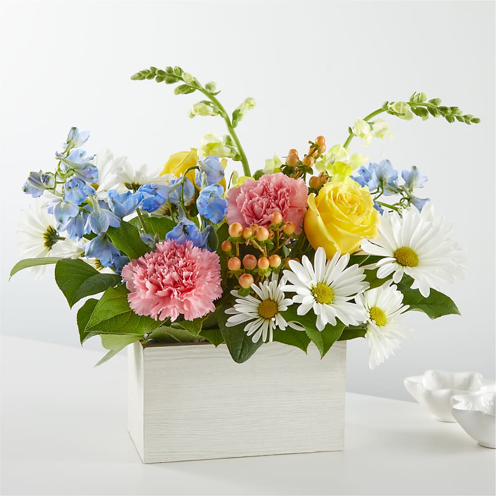 Sun Salutation Box Bouquet – Designs By Dj, Huntington WV