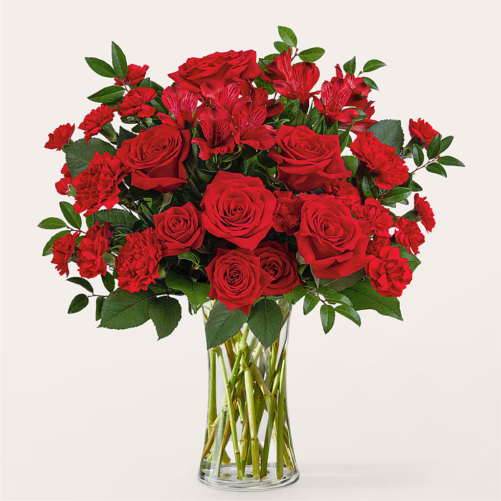 Brilliant Ruby Bouquet – Designs By Dj, Huntington WV