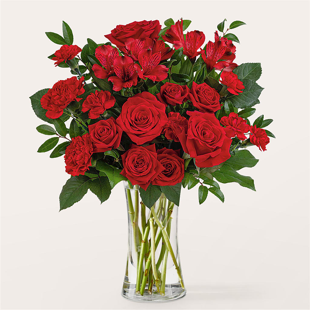 Brilliant Ruby Bouquet – Designs By Dj, Huntington WV