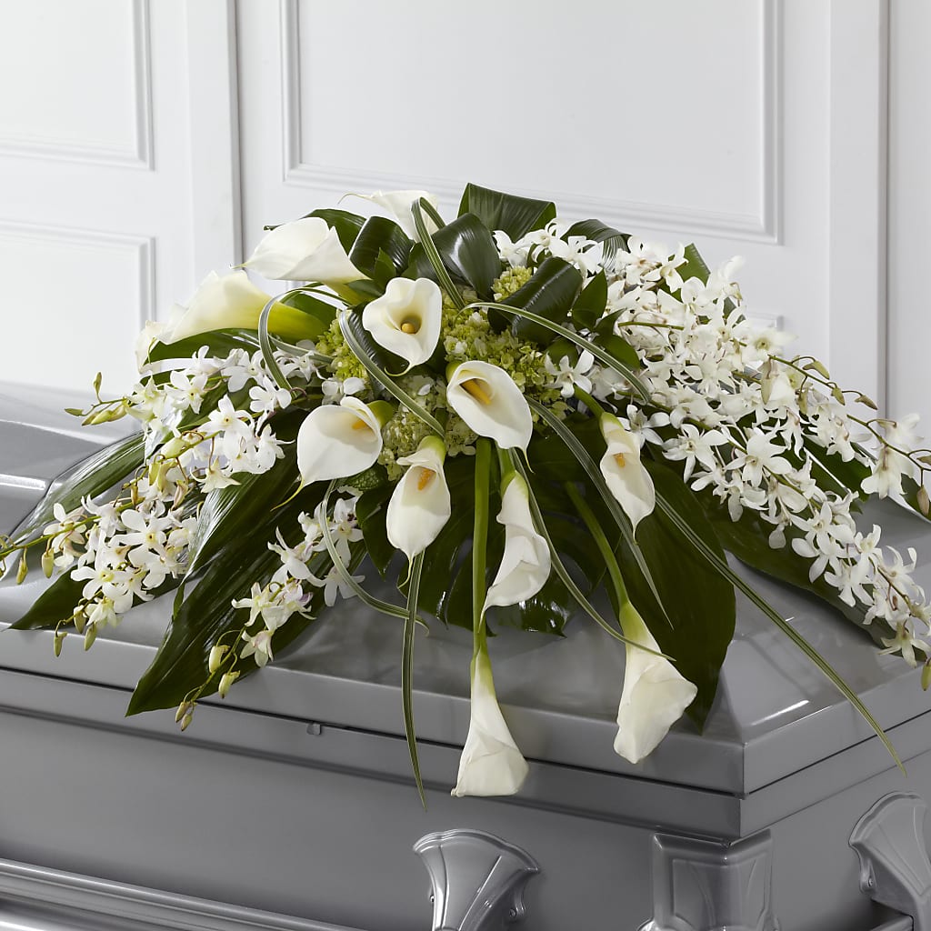 Angel Wings Casket Spray – Designs By Dj, Huntington WV