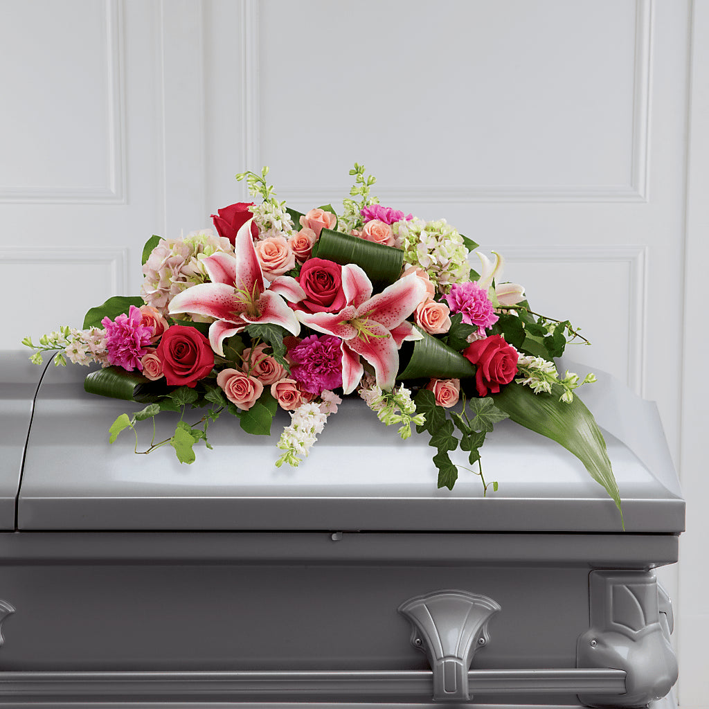Splendid Grace Casket Spray – Designs By Dj, Huntington WV