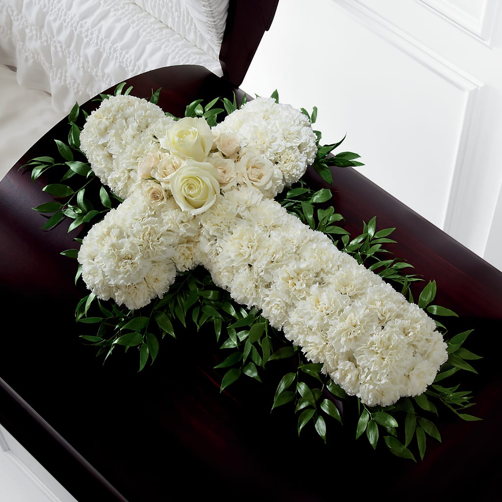 Peaceful Memories Casket Spray (Standard) – Designs By Dj, Huntington WV