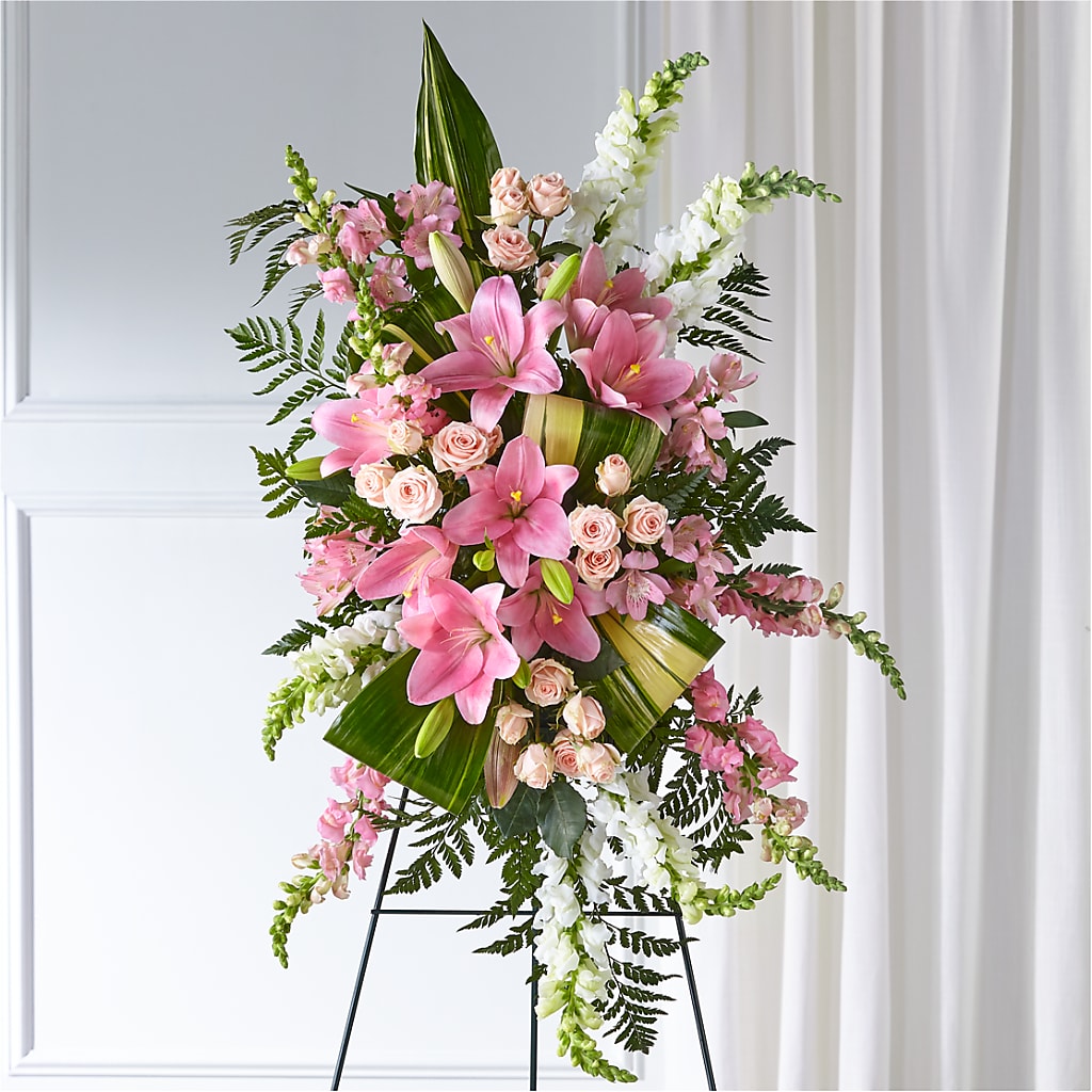 Elegant Embrace Standing Spray – Designs By Dj, Huntington WV