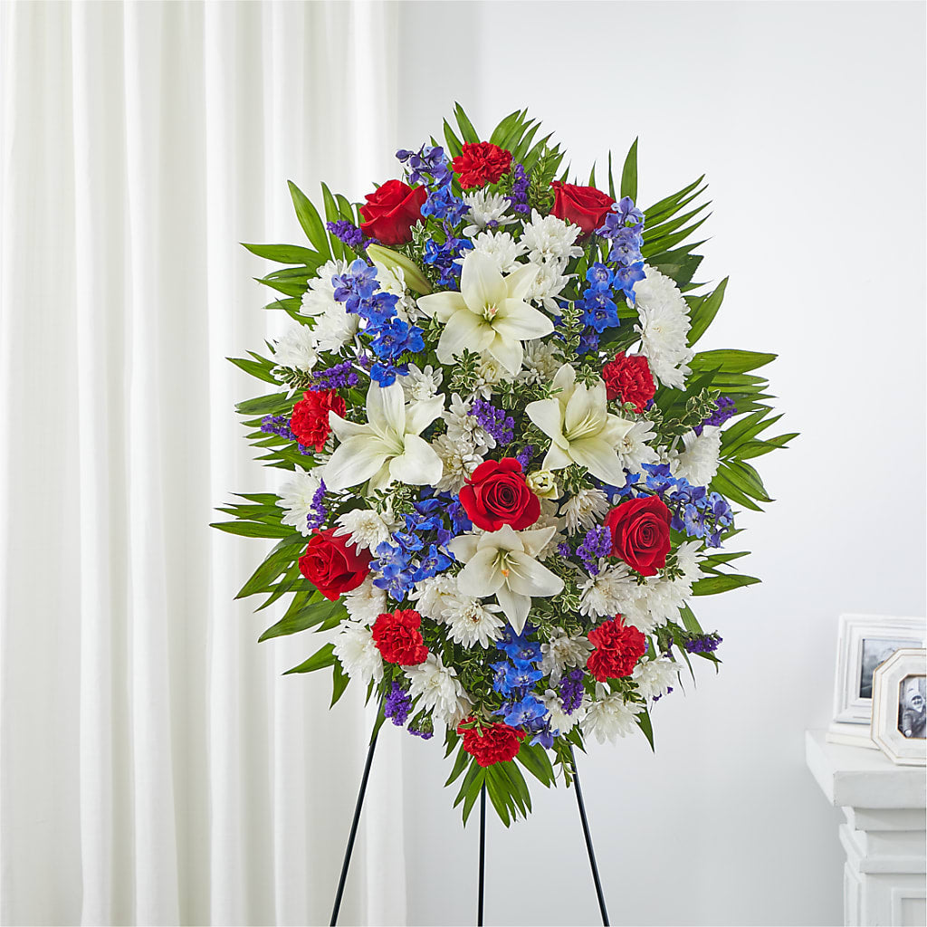 Cherished Service Standing Spray – Designs By Dj, Huntington WV