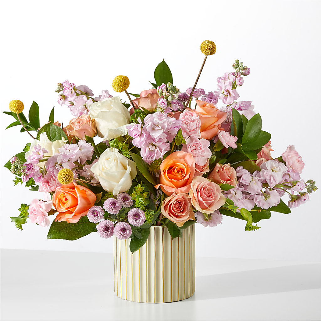 French Market Bouquet with Ivory Vase – Designs By Dj, Huntington WV