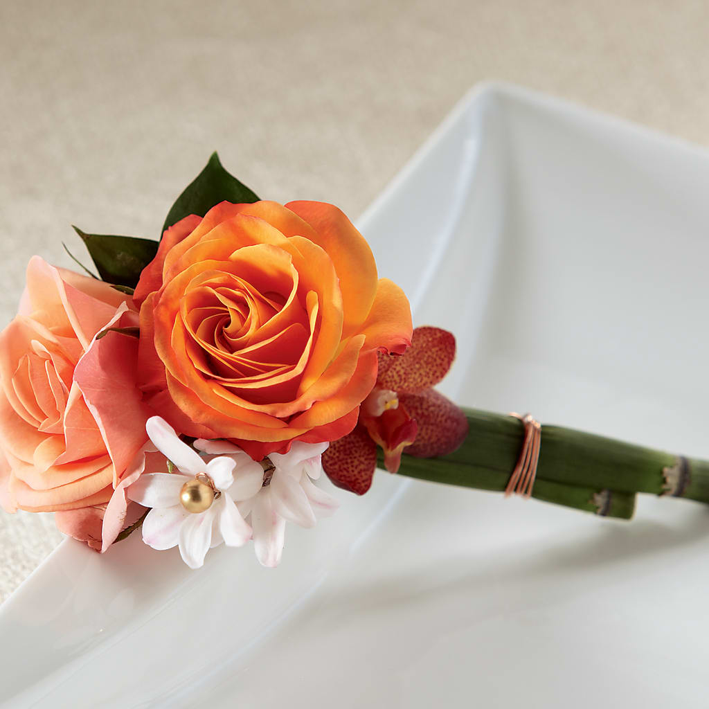 Sunset Dream Boutonniere – Designs By Dj, Huntington WV