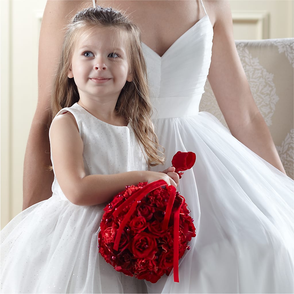 Pure at Heart Flower Girl Arrangement – Designs By Dj, Huntington WV