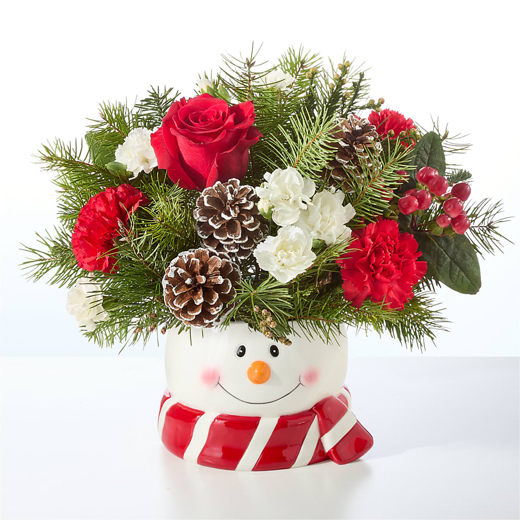 Jolly Snowman Bouquet –  Designs By Dj, Huntington WV