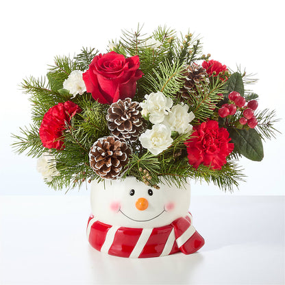 Jolly Snowman Bouquet –  Designs By Dj, Huntington WV
