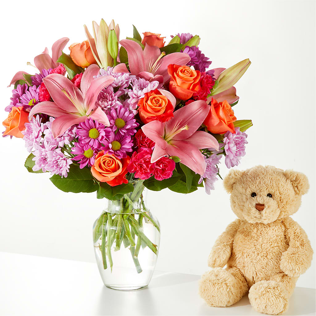 One and Only Bouquet and Bear Bundle –  Designs By Dj, Huntington WV