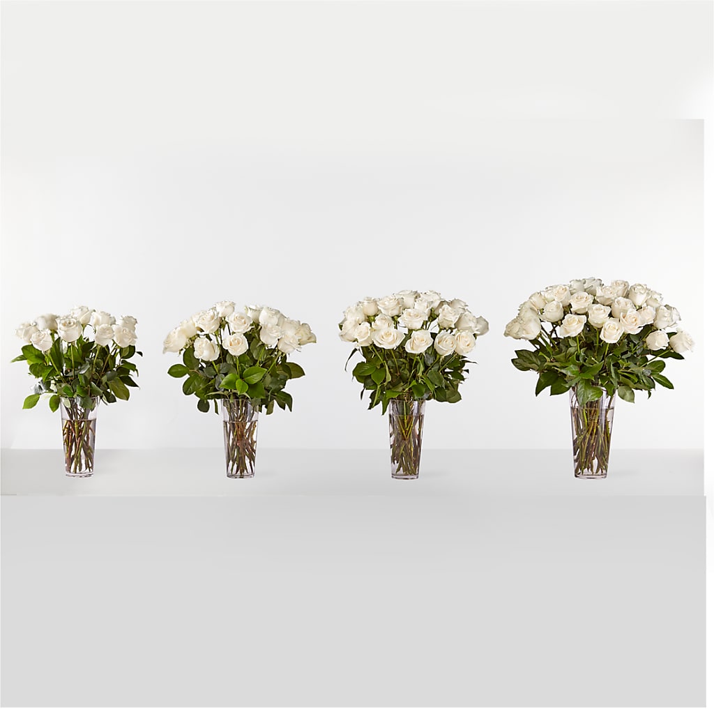 Long Stem White Rose Bouquet –  Designs By Dj, Huntington WV