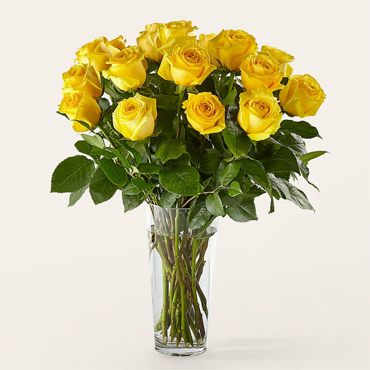 Long Stem Yellow Rose Bouquet –  Designs By Dj, Huntington WV