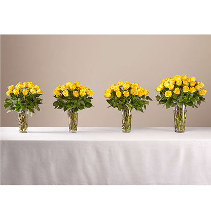 Long Stem Yellow Rose Bouquet –  Designs By Dj, Huntington WV
