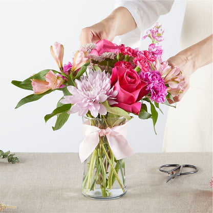 Pink Ribbon - A Florist Original –  Designs By Dj, Huntington WV