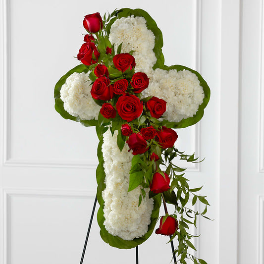 Floral Cross Easel –  Designs By Dj, Huntington WV