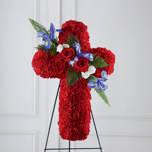 Faithful Hero Floral Cross –  Designs By Dj, Huntington WV