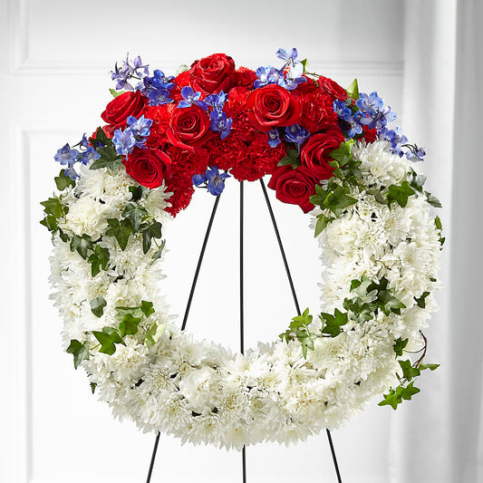 Patriotic Passion Wreath –  Designs By Dj, Huntington WV