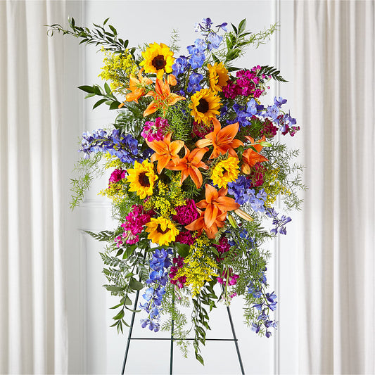 Sunlit Memories Standing Spray (Standard) –  Designs By Dj, Huntington WV