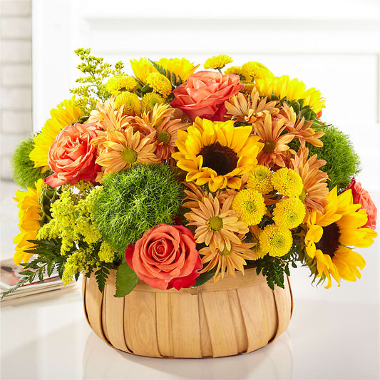 Harvest Sunflower Basket –  Designs By Dj, Huntington WV