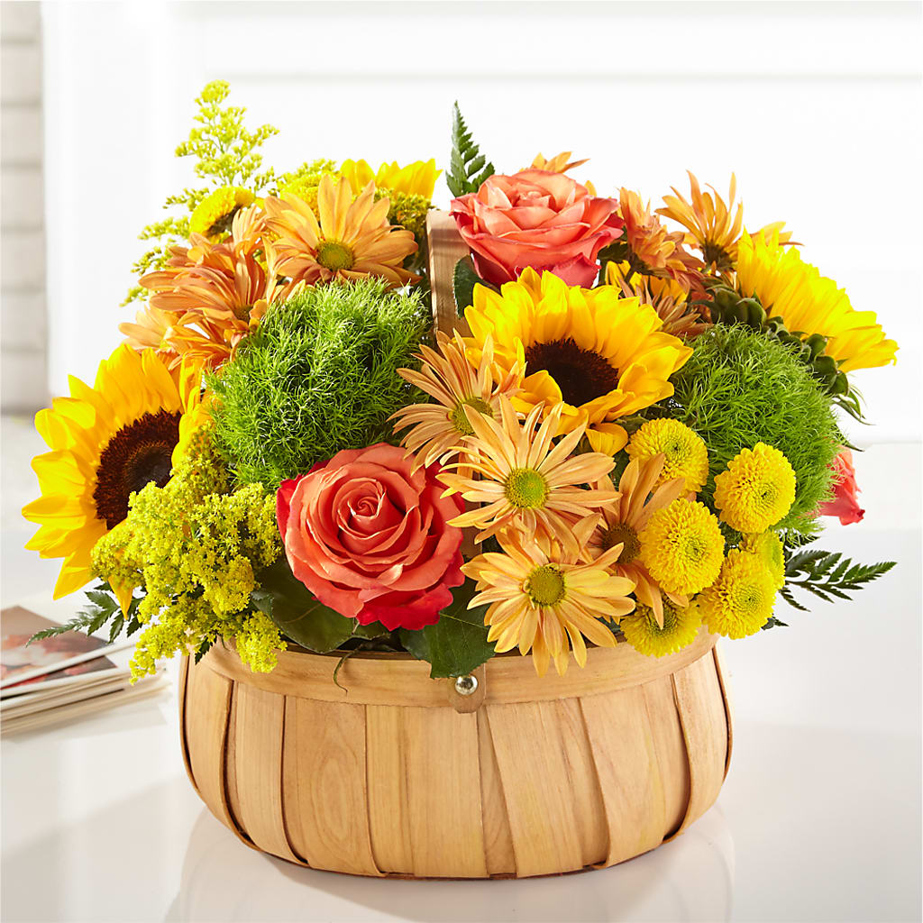 Harvest Sunflower Basket –  Designs By Dj, Huntington WV