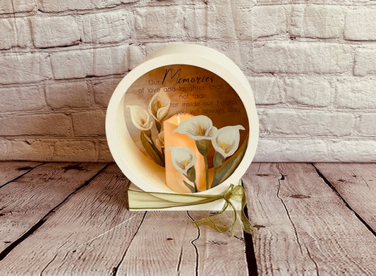 Calla Lily Shadow Box Lantern