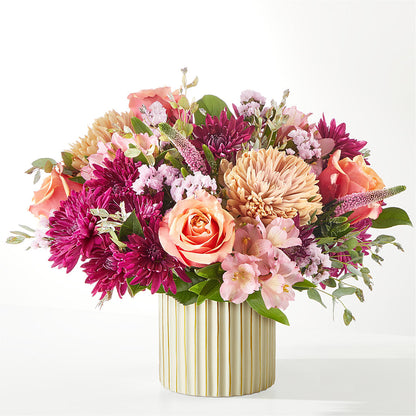 Berry Cobbler Bouquet with Ivory Vase –  Designs By Dj, Huntington WV