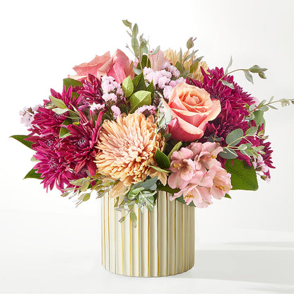 Berry Cobbler Bouquet with Ivory Vase –  Designs By Dj, Huntington WV