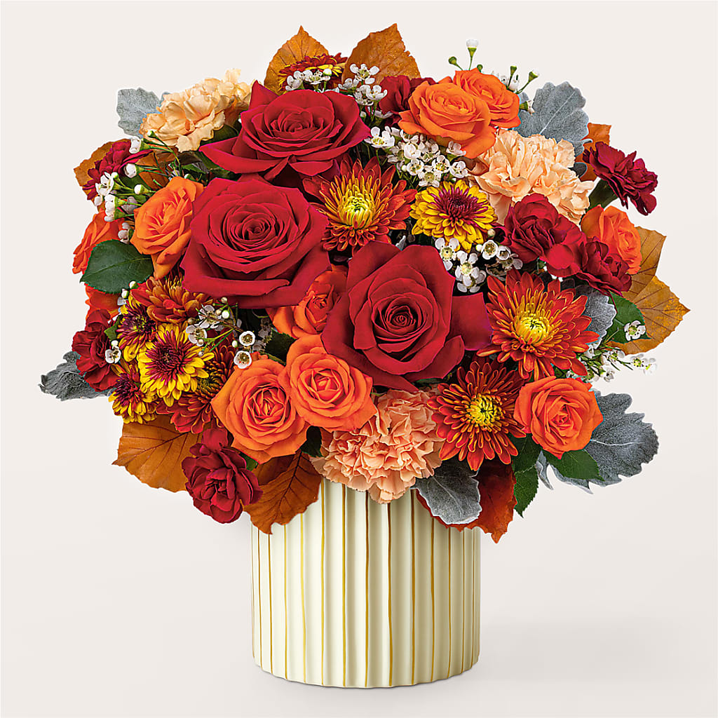 Merlot Bouquet with Ivory Vase –  Designs By Dj, Huntington WV