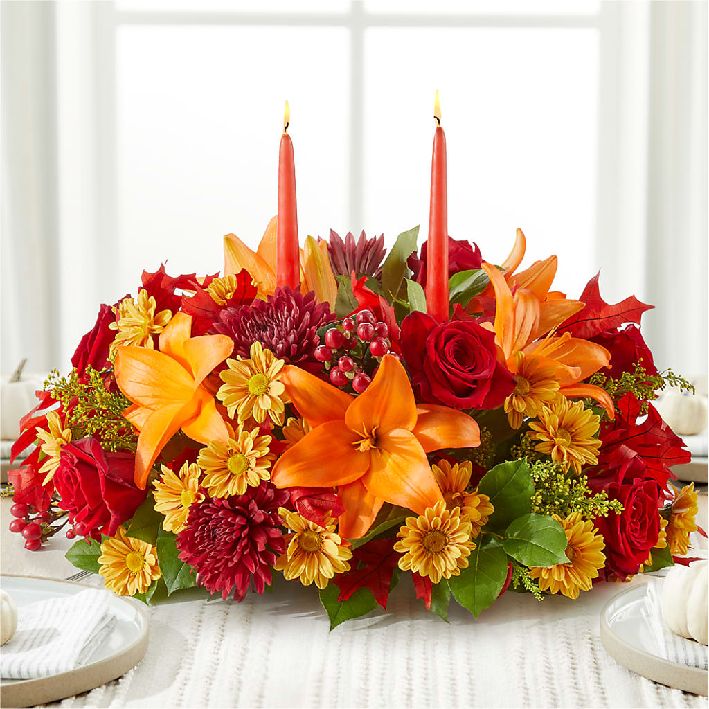 Autumn's Embrace Centerpiece –  Designs By Dj, Huntington WV