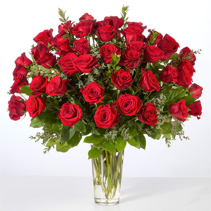 Forever Yours Fifty Stem Red Rose Bouquet –  Designs By Dj, Huntington WV